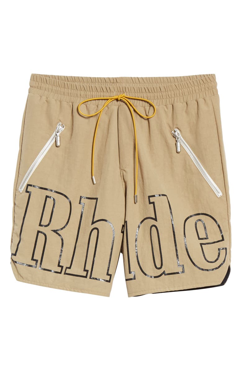 Rhude Logo Swim Trunks, Main, color,