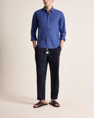 Orlebar Brown Giles Tailored Fit Garment Dye Poplin Shirt