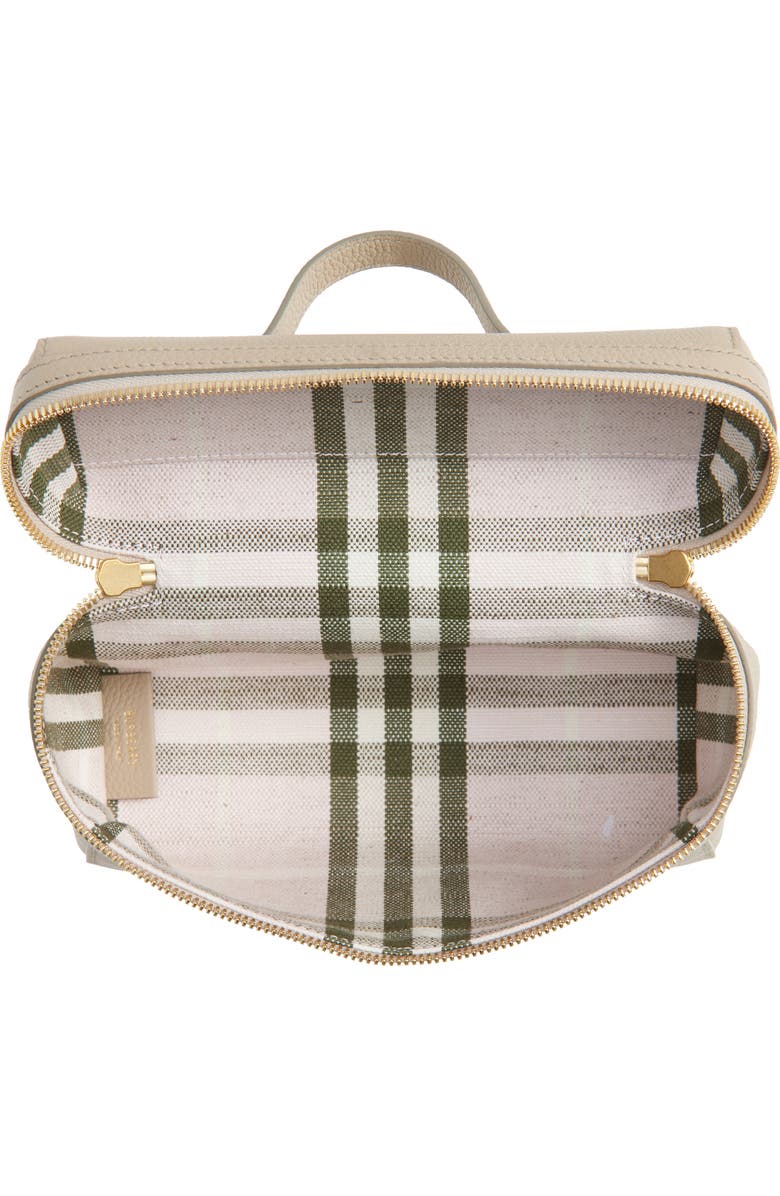 Burberry Bloomsbury Leather Vanity Bag, Alternate, color, Mushroom/ Mallow Pink