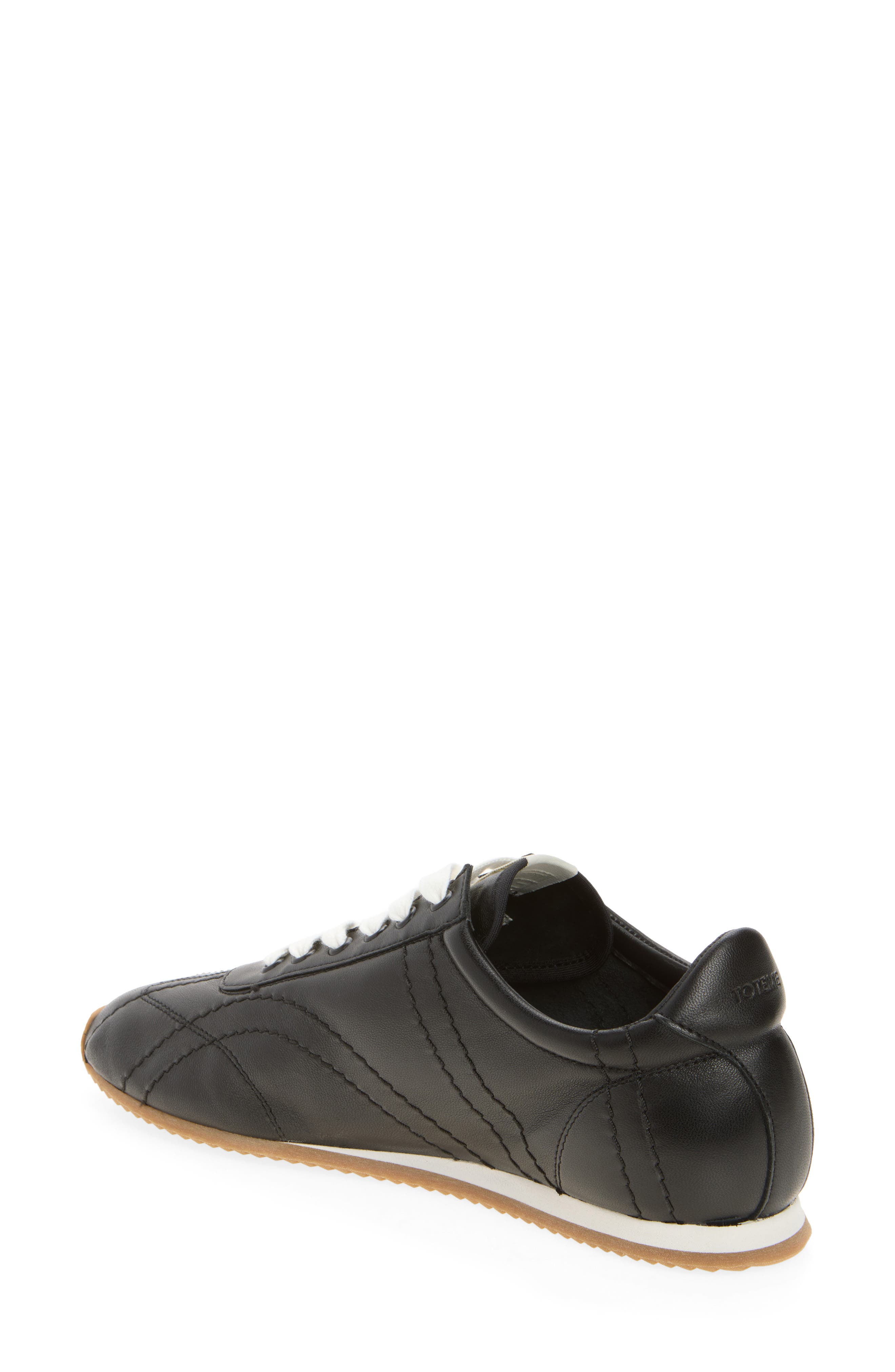 Flex Nappa Sneaker, Alternate, color, BLACK