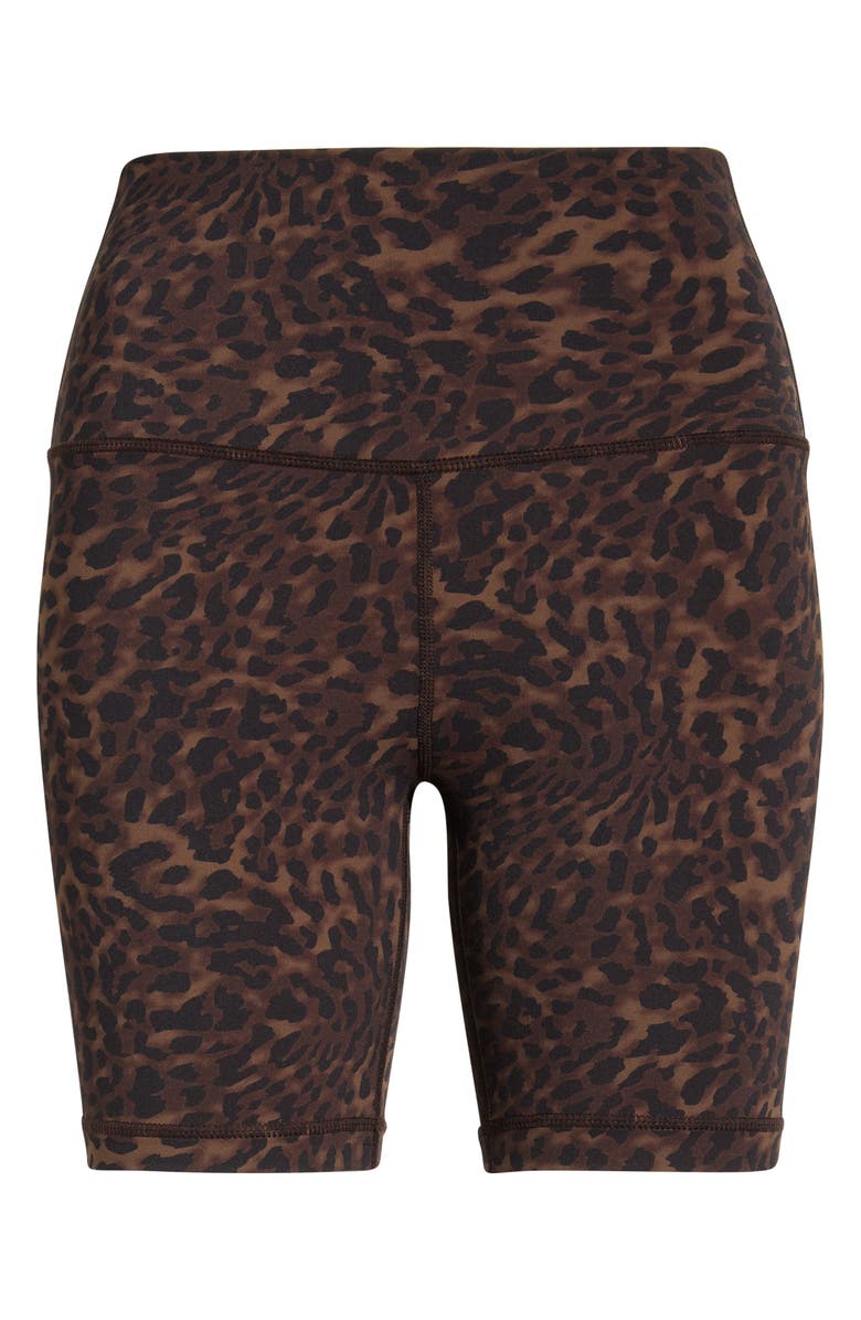 MPG Cloud Leopard Print Bike Shorts, Alternate, color, Caribou Leopard