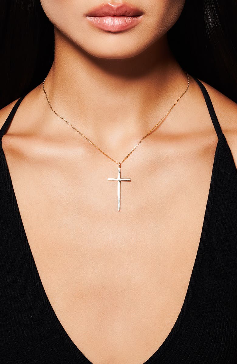 Lana Cross Pendant Necklace, Alternate, color,