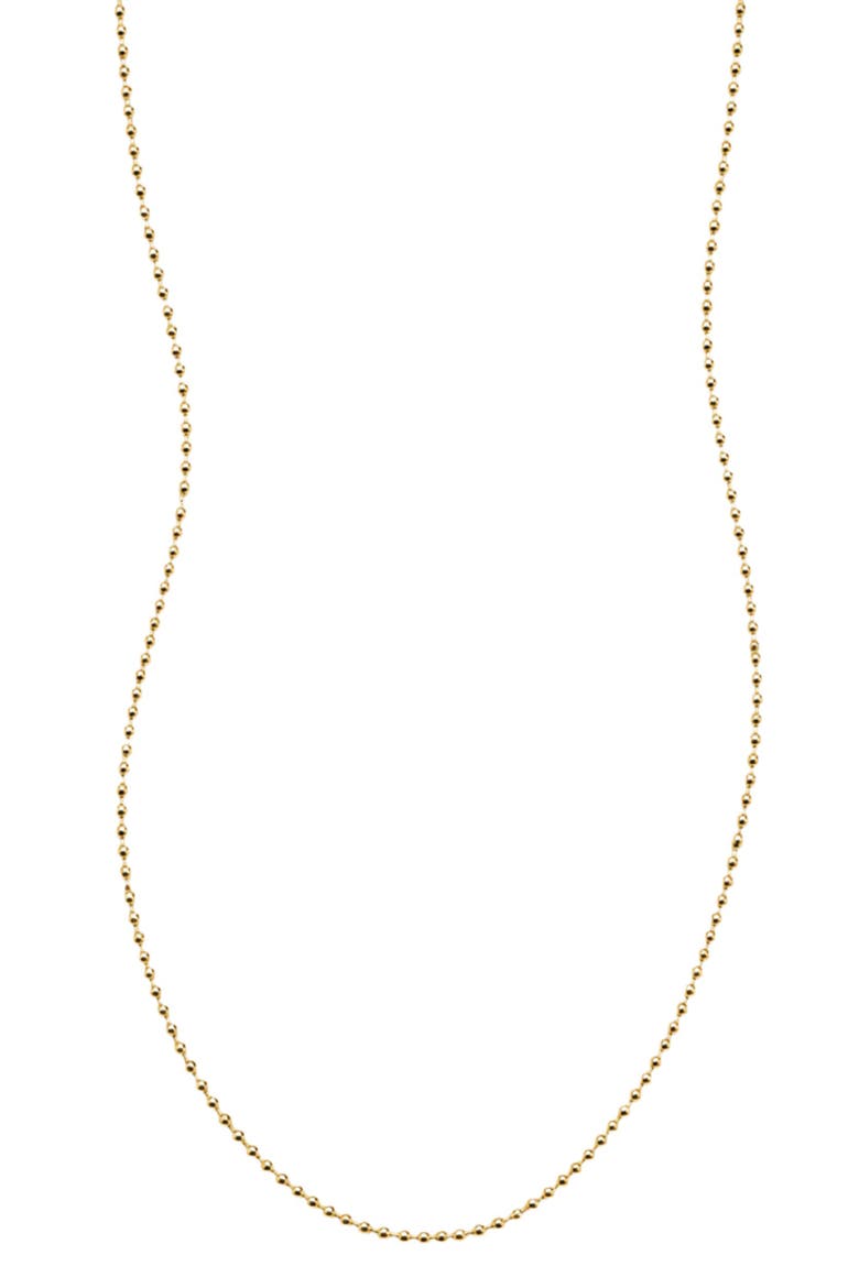 Bead Chain Necklace, Main, color, Gold Filled