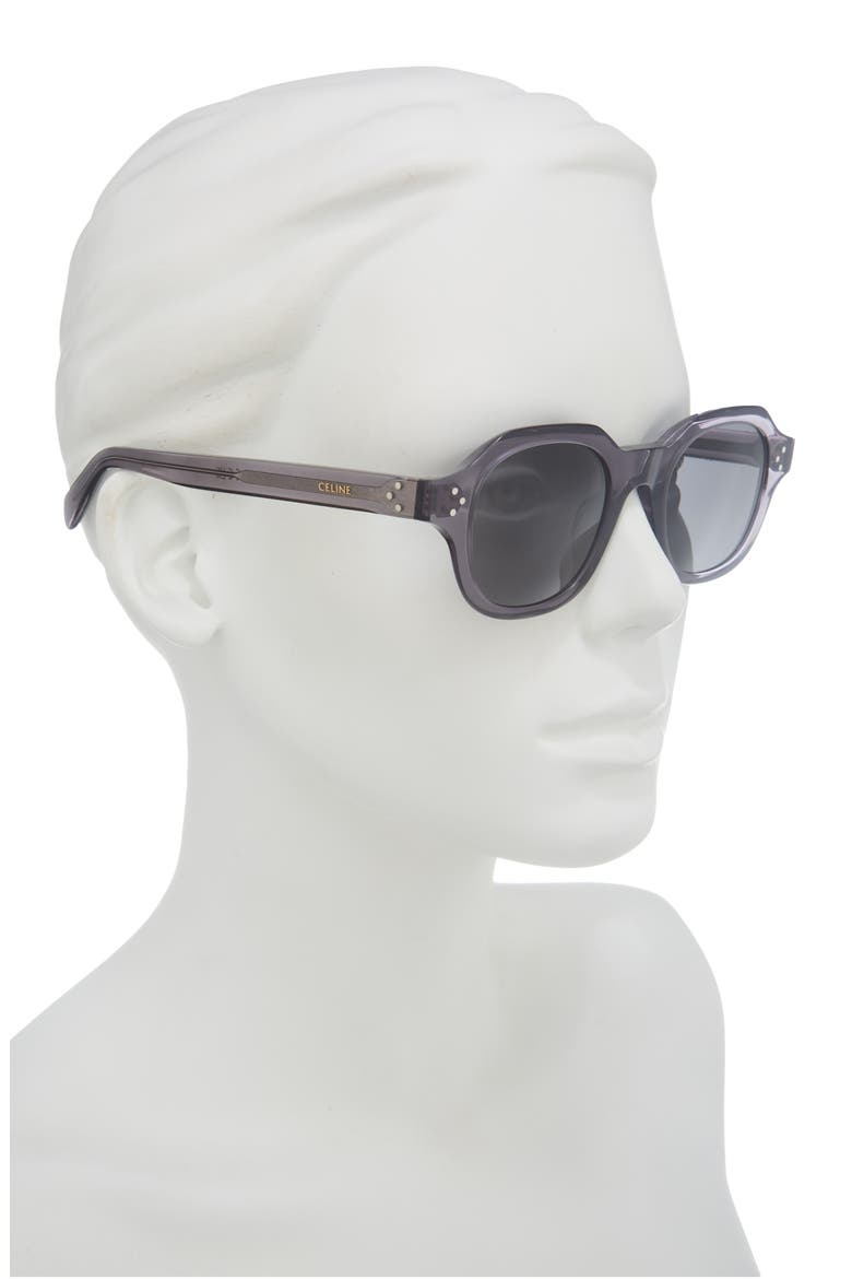3 Dots 48mm Round Sunglasses, Alternate, color, GREY/ SMOKE