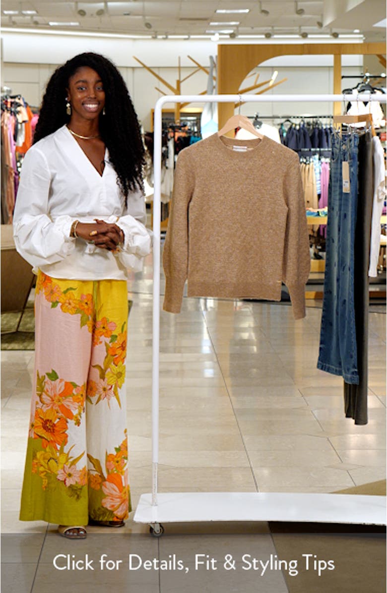 Kids' Ajour Pointelle Crewneck Sweater, sales video thumbnail