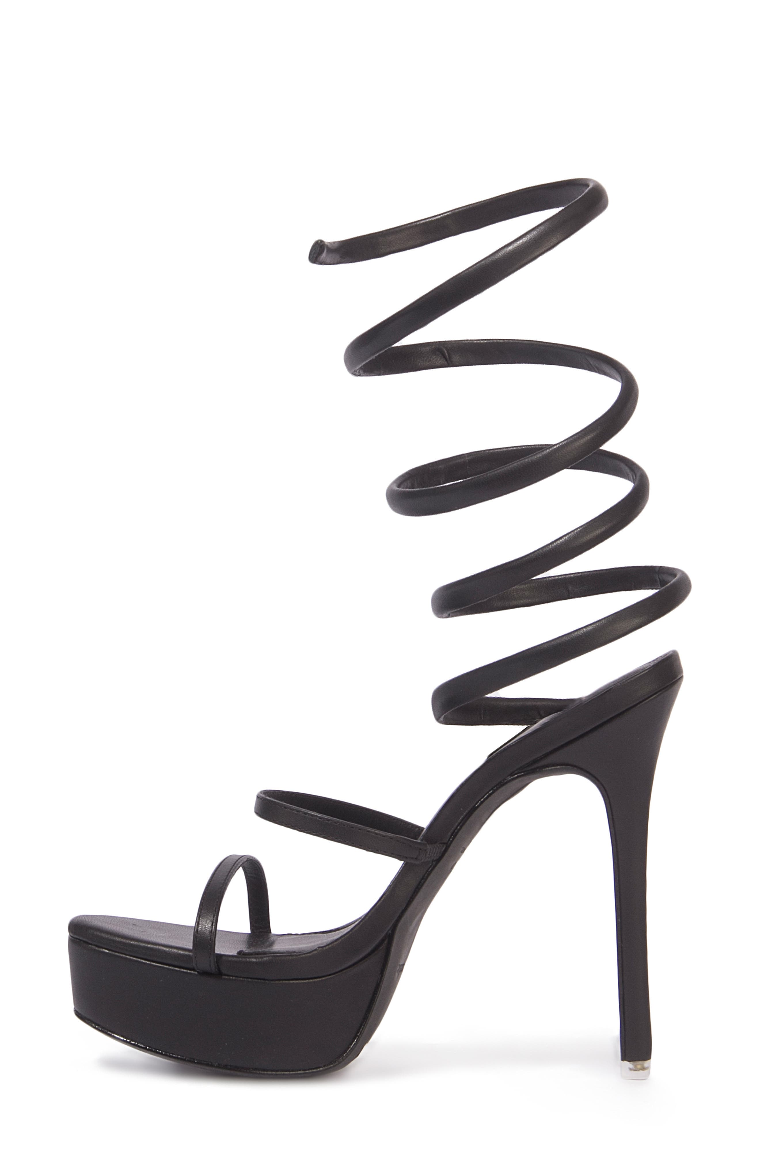 BLACK SUEDE STUDIO Kristen Platform Sandal, Alternate, color, 