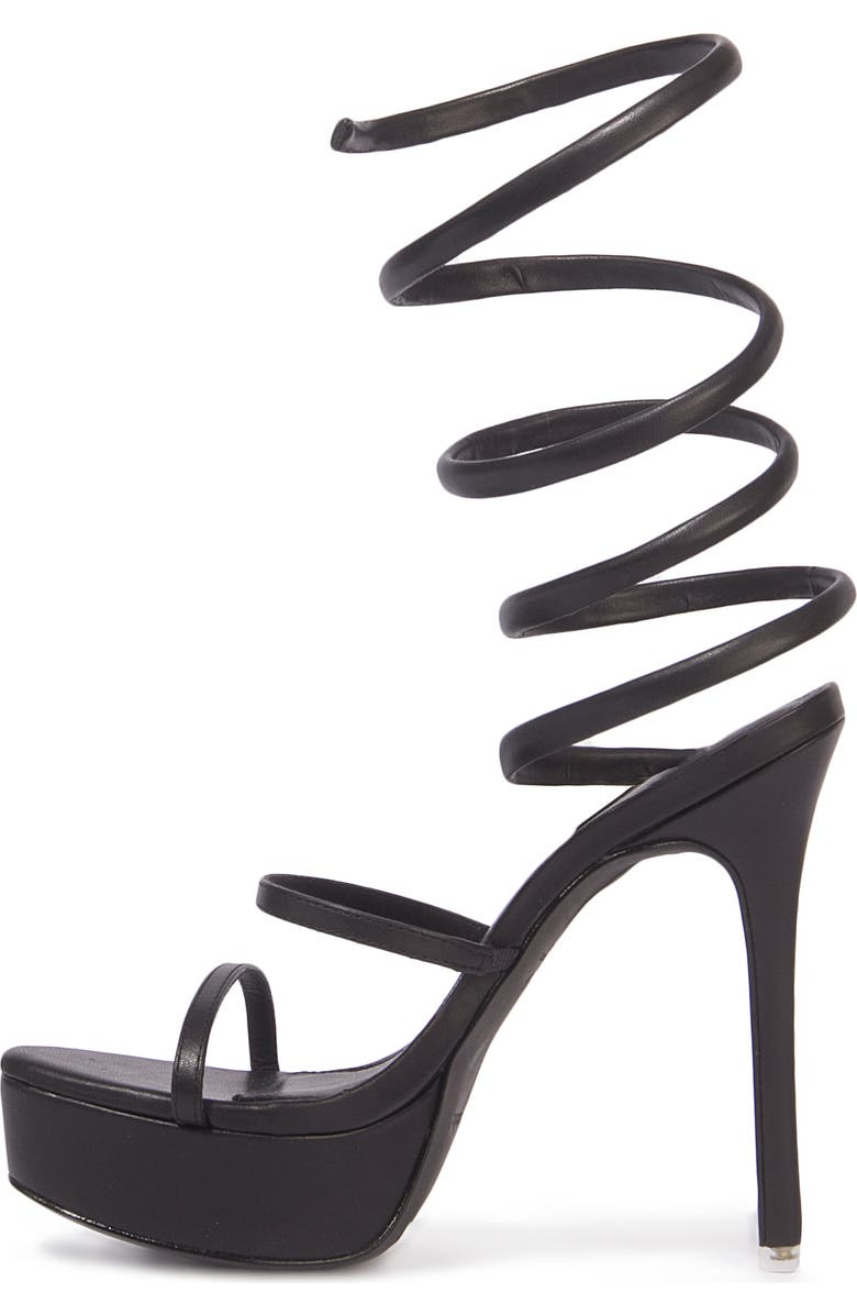 BLACK SUEDE STUDIO Kristen Platform Sandal, Alternate, color,
