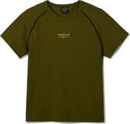 Maui & Sons Embroidered Logo Raglan Sleeve Cotton T-Shirt