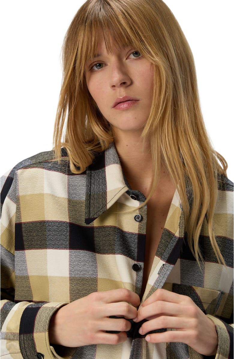 Missoni Oversized Check Shirt, Alternate, color, Beige