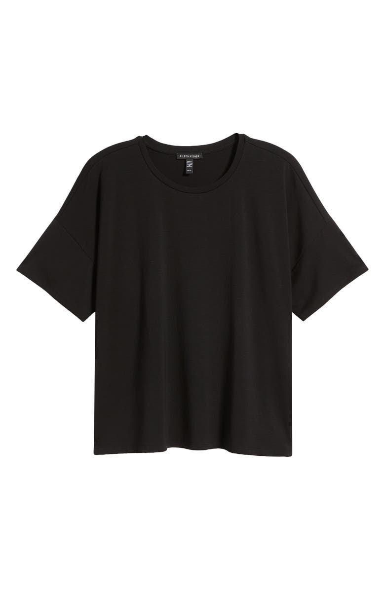 Eileen Fisher Bateau Neck Boxy T-Shirt, Alternate, color,