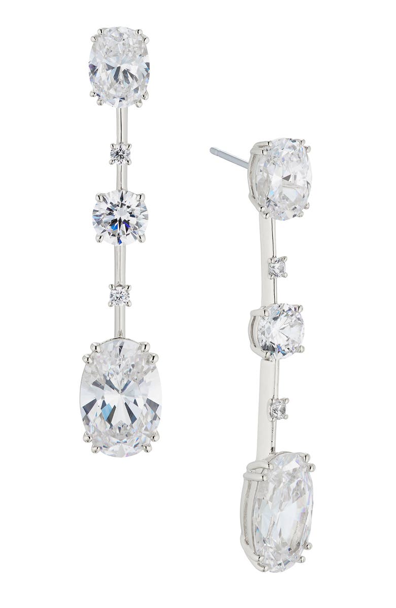 Nadri Evelyn Cubic Zirconia Drop Earrings, Main, color, 