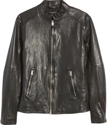 All saints leather fashion jacket price