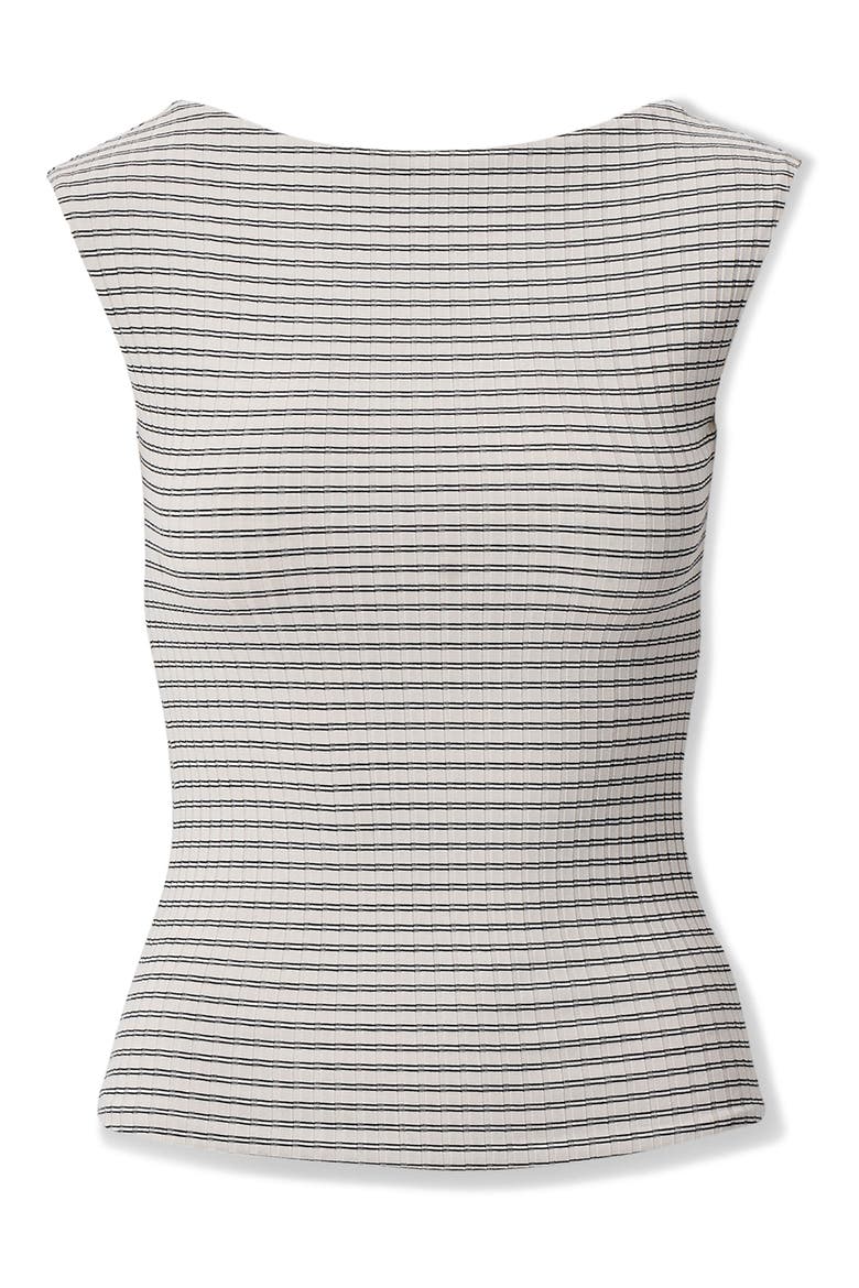 Luca Stripe Rib Tank, Alternate, color, IVORY STRIPE