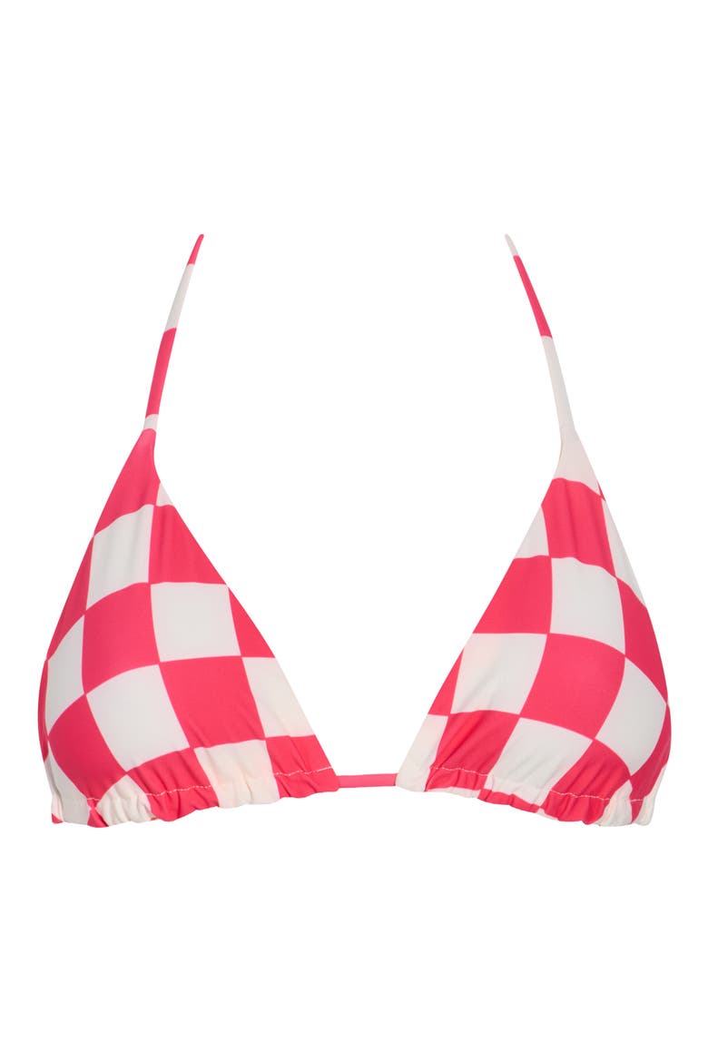 Balmy Reversible Bikini Top, Alternate, color, RED