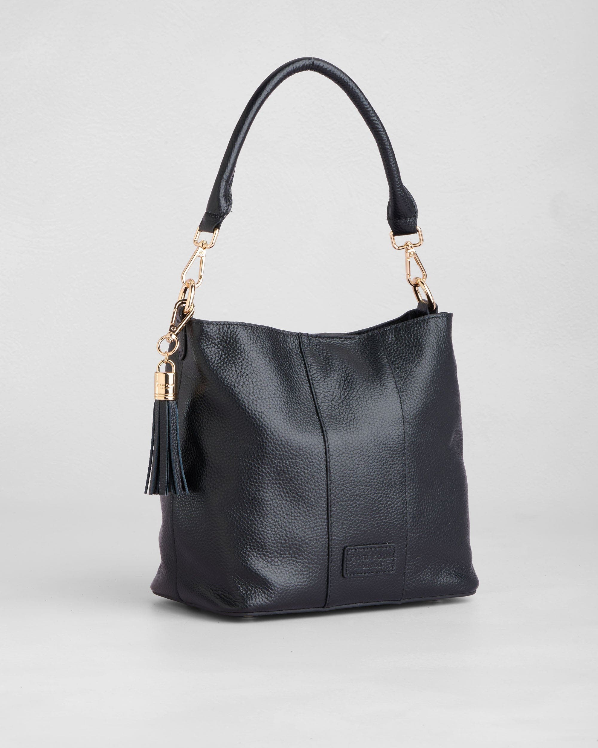 Pom Pom London Lambeth Bag, Main, color, Black