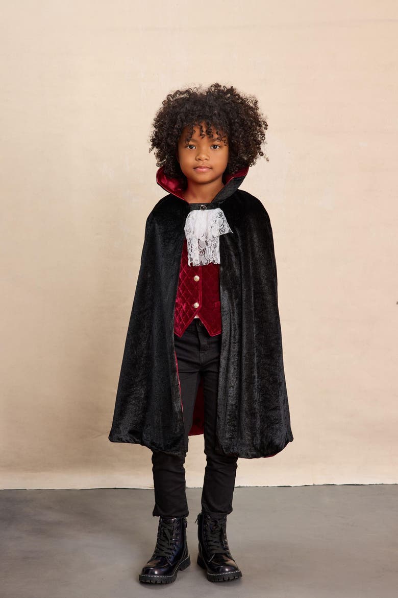 Vampire Cape for Kids, Alternate, color, Black