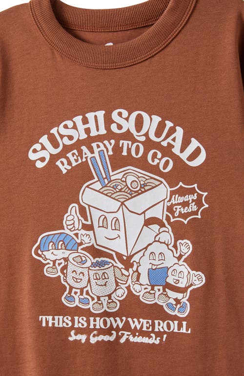 Cotton On Kids Kid's Jonny Short Sleeve Graphic Print Tee In Brown