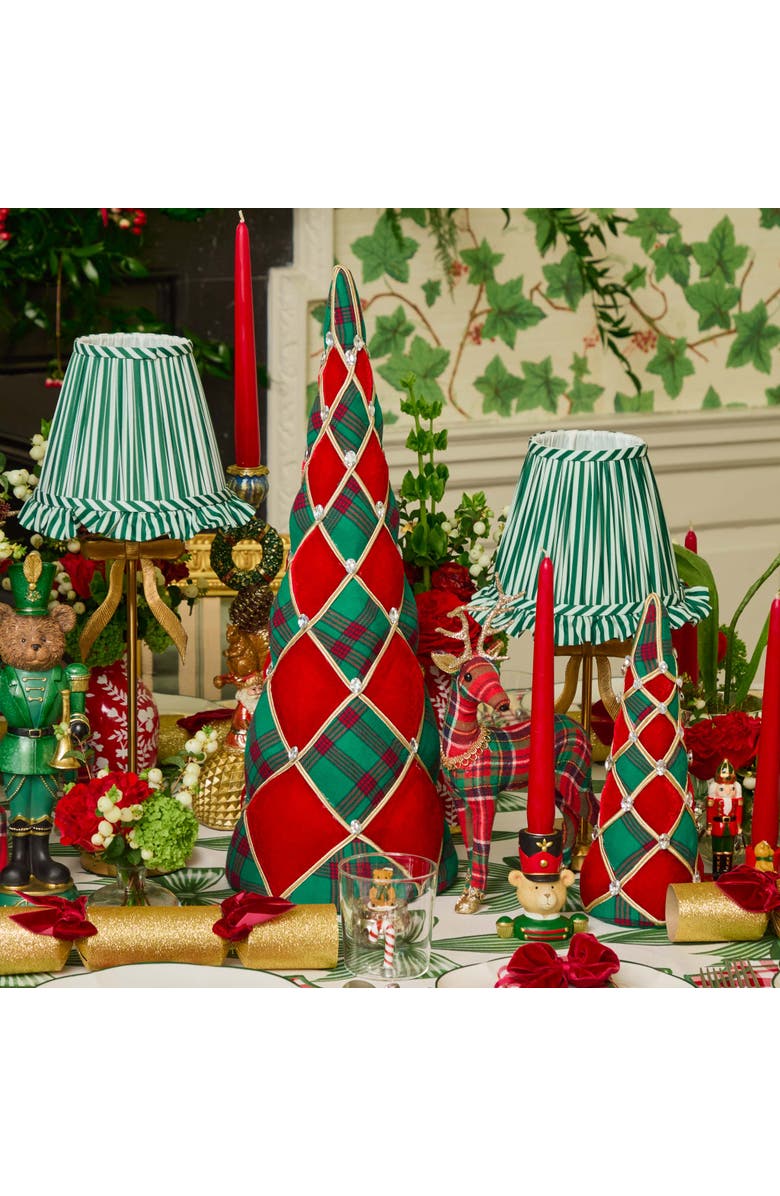 Mrs. Alice Lotus Ruffle Lampshade, Alternate, color, Green