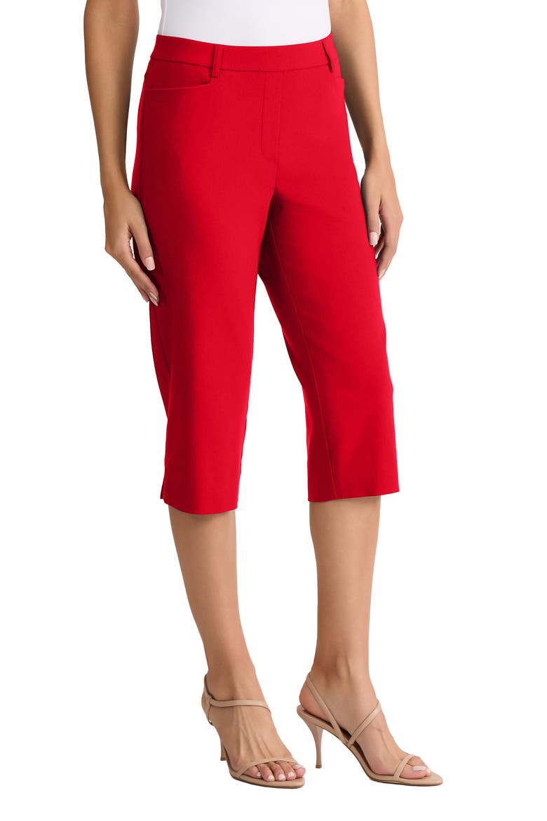 Pedal Pusher Crop Pants, Alternate, color, ROUGE