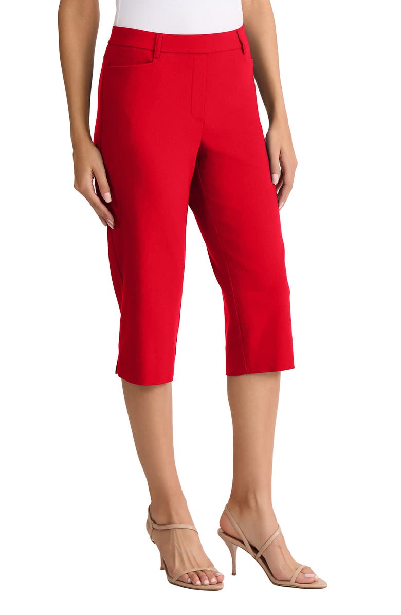 Jones New York Pedal Pusher Crop Pants, Alternate, color, Rouge