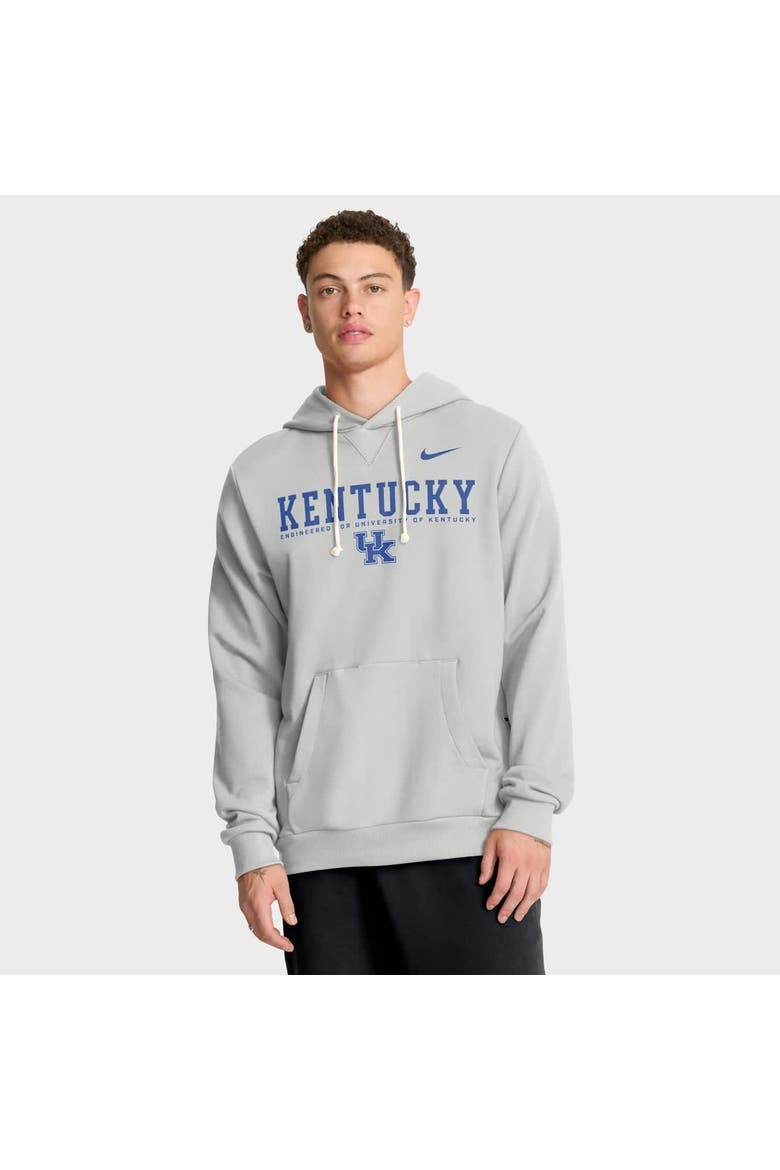 Men's Nike Gray Kentucky Wildcats 2025 Sideline Standard Issue Dri-FIT Hoodie, Main, color, Gray