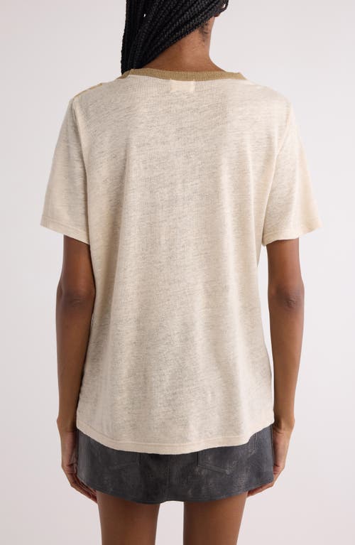 Isabel Marant Étoile Kiliann Linen Graphic T-shirt