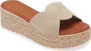 Cordani Britta Espadrille Platform Wedge Slide Sandal