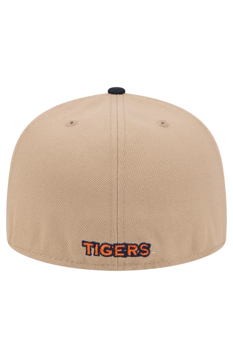 New Era Men
s New Era  Khaki Auburn Tigers Two-Tone 59FIFTY Fitted Hat, Alternate, color, Khaki
