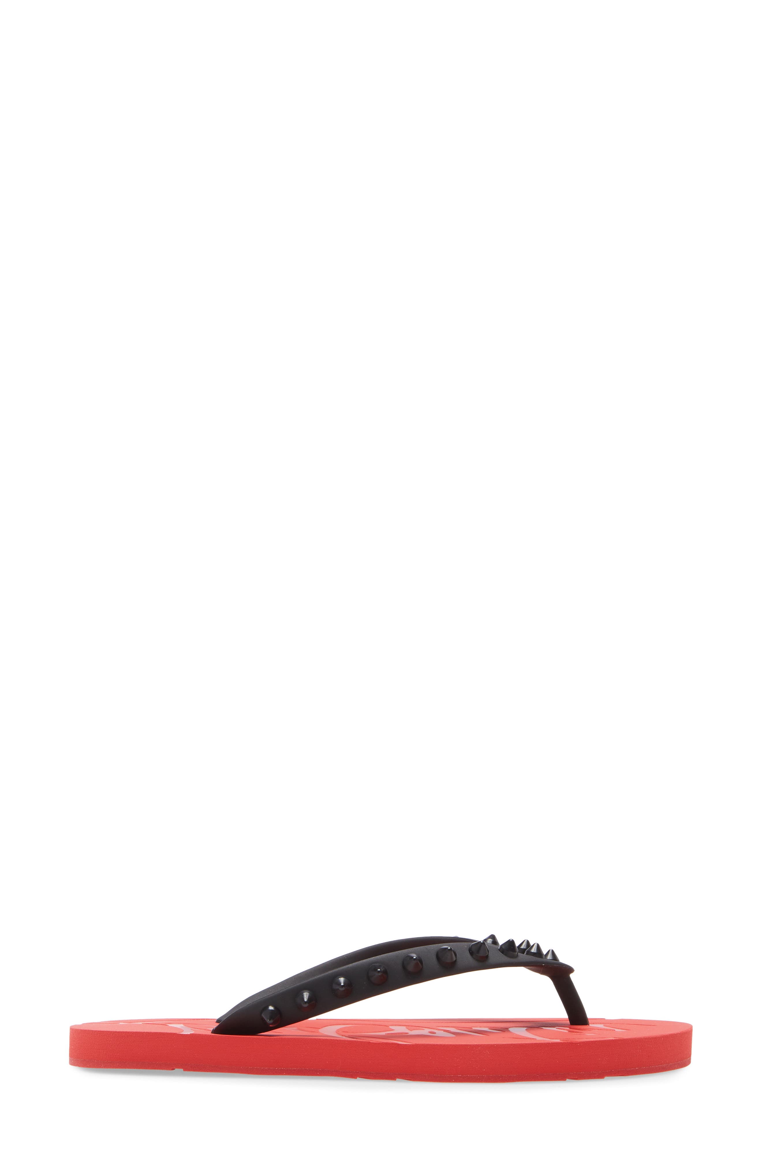 Christian Louboutin Loubi Flip Flop, Alternate, color, 