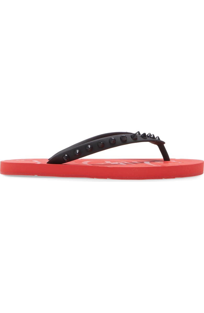 Christian Louboutin Loubi Flip Flop, Alternate, color,