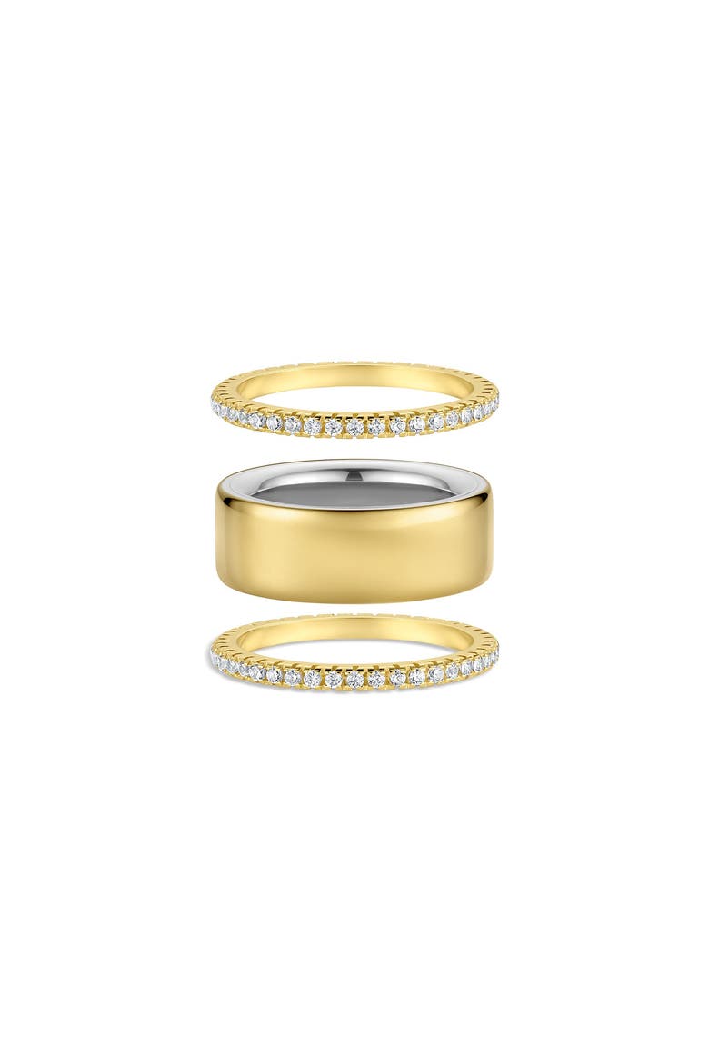 Aurora  Smart Ring Stacking Set, Alternate, color, Gold