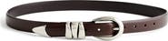 Madewell Triple Metal Keeper Leather Belt