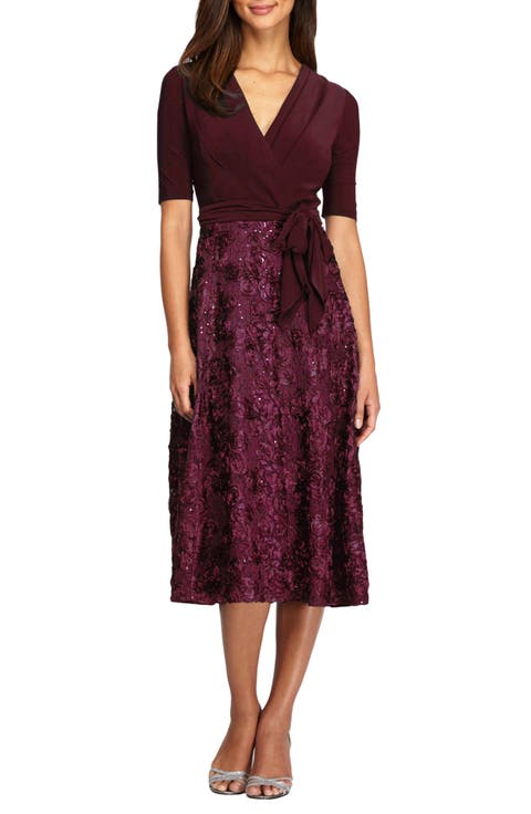 Embellished Surplice Cocktail Dress (Petite)