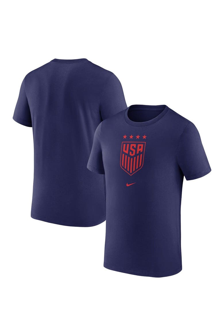 Men's Nike Navy USWNT Crest T-Shirt, Main, color, Navy