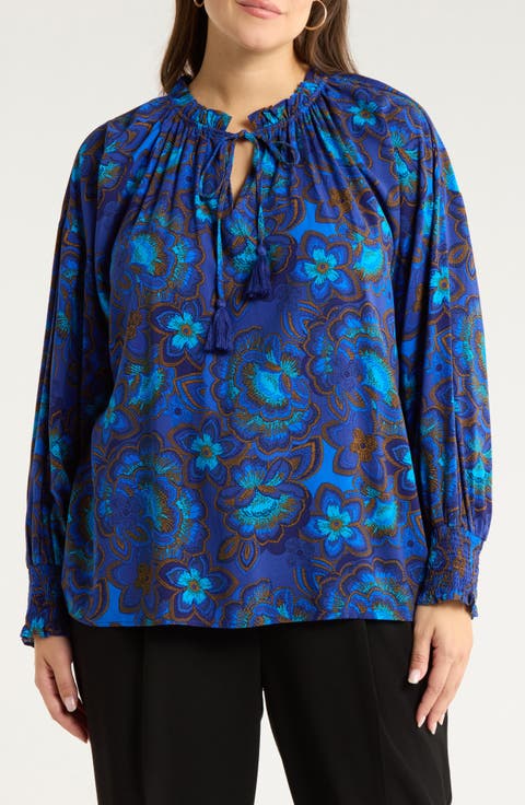 Bluford Floral Print Long Sleeve Shirt