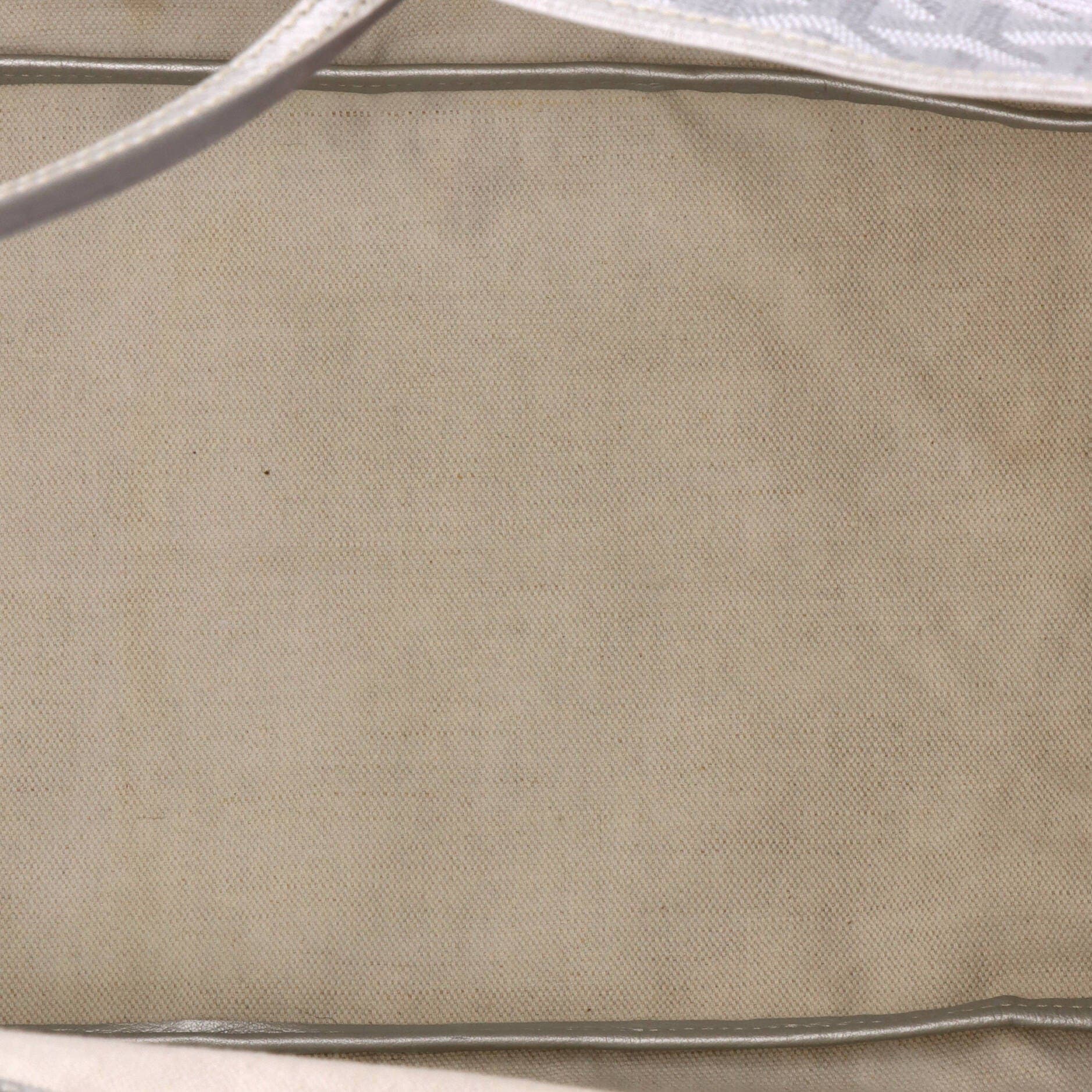 Saint Louis Tote Precious Metals Coated Canvas GM, Alternate, color, Metallic Silver