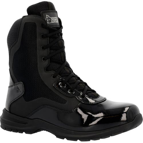 Rocky 8" Side Zip Public Service Boot In Black