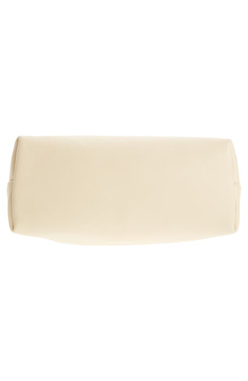Mansur Gavriel Hera Metal Handle Leather Bag In Jasmine