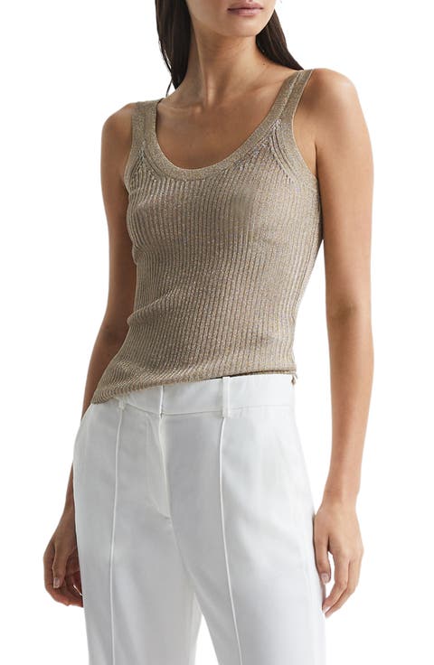 Imogen Metallic Sweater Tank