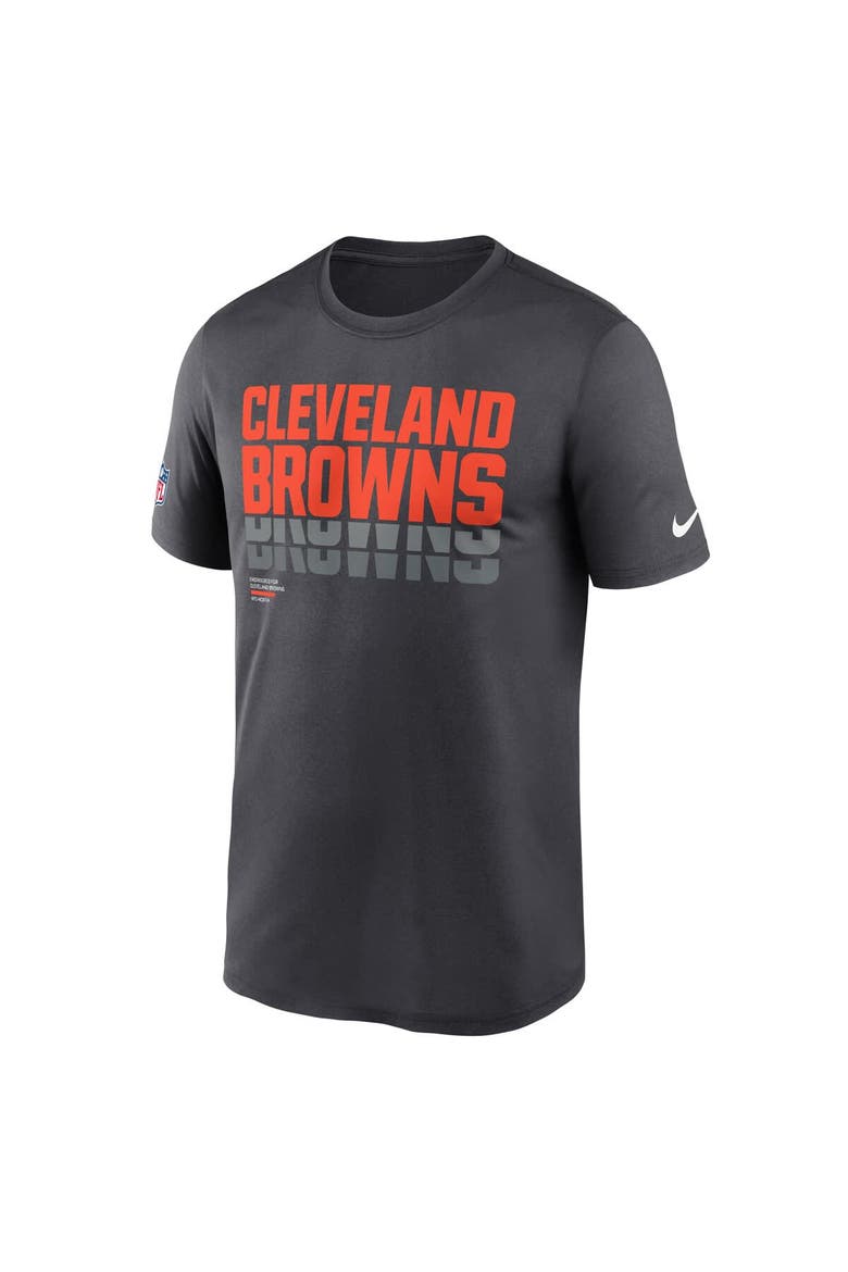 Men's Nike Charcoal Cleveland Browns Sideline Legend Performance T-Shirt, Alternate, color, Charcoal
