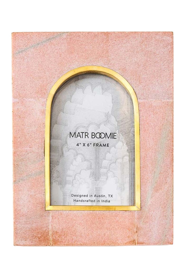 Jaipuri Picture Frame - Pink Carved Marble, Main, color, Pink Marble