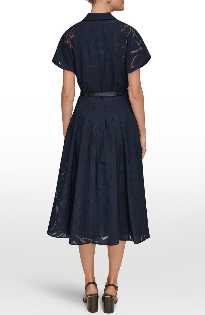 Donna Karan New York Burnout Midi Dress, Alternate, color,