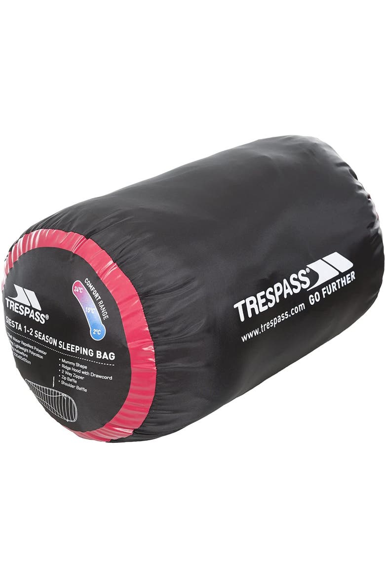 Siesta 2 Season Water Repellent Sleeping Bag, Alternate, color, Red