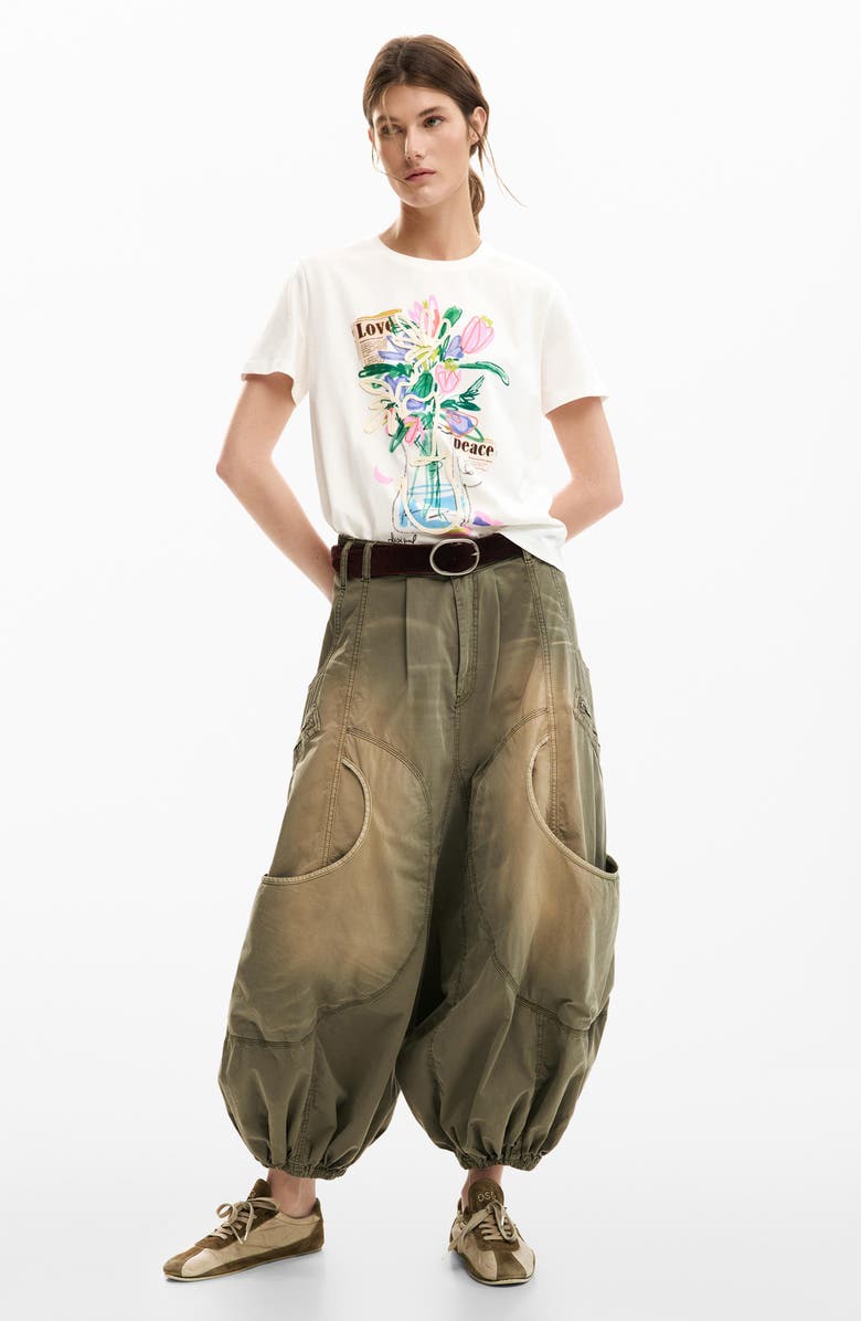 Desigual Vase Graphic T-Shirt, Alternate, color,