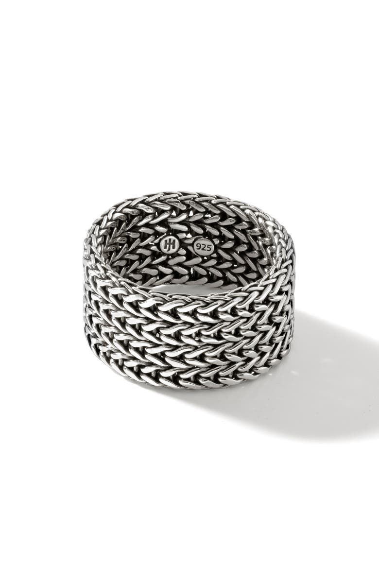 John Hardy Rata Chain Wide Band Ring, 12mm, Main, color, Silver
