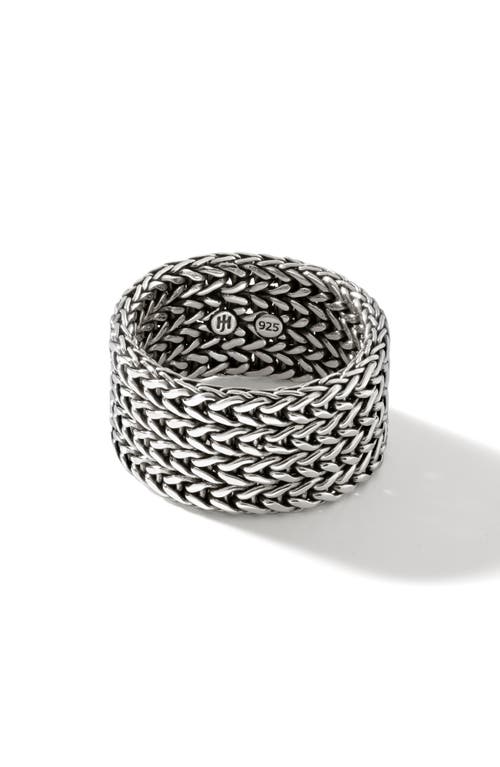 John Hardy Classic Chain 12mm Band Ring In Metallic