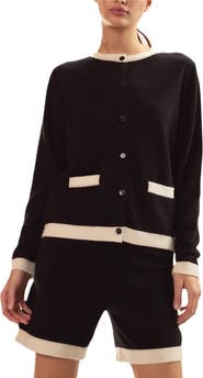 Cynthia Rowley Wool Cashmere 2 Tones Cardigan