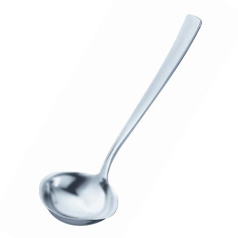 Stainless Steel Soup Ladle with Flat Handle, 1.7-ounce