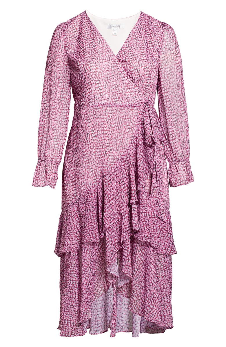 Ever New Sara Long Sleeve Wrap Dress, Alternate, color,