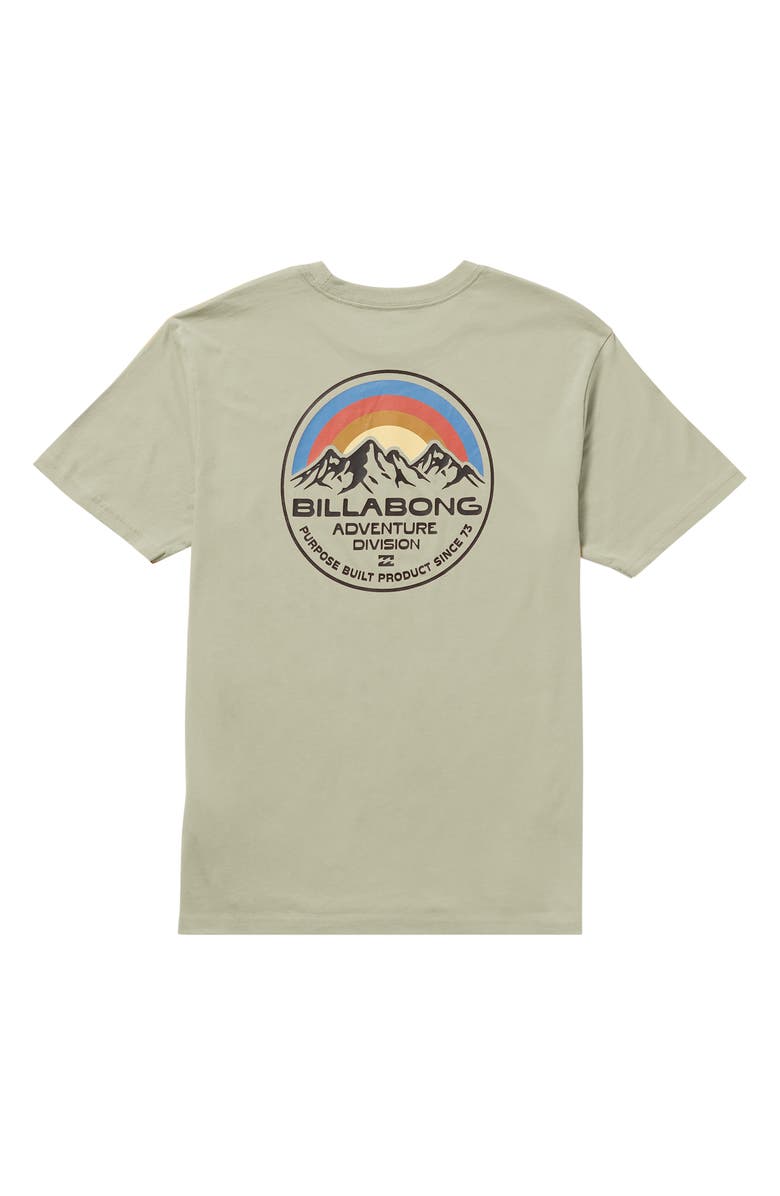 Billabong Rockies A/Div Short Sleeve Graphic T-Shirt, Alternate, color, Sage Heather
